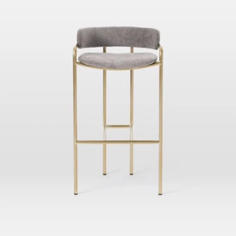 

Counter Metal Bar Chairs Living Room Nordic Height Kitchen Modern Bar Chairs Luxury Velvet Outdoor Barkrukken Furniture SR50BC