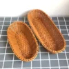 Oval Shaped Fruit Baskets Imitation Rattan Large Capacity Food Basket for Bread Candy Fruit Vegetable Storage Kitchen Supplies 4