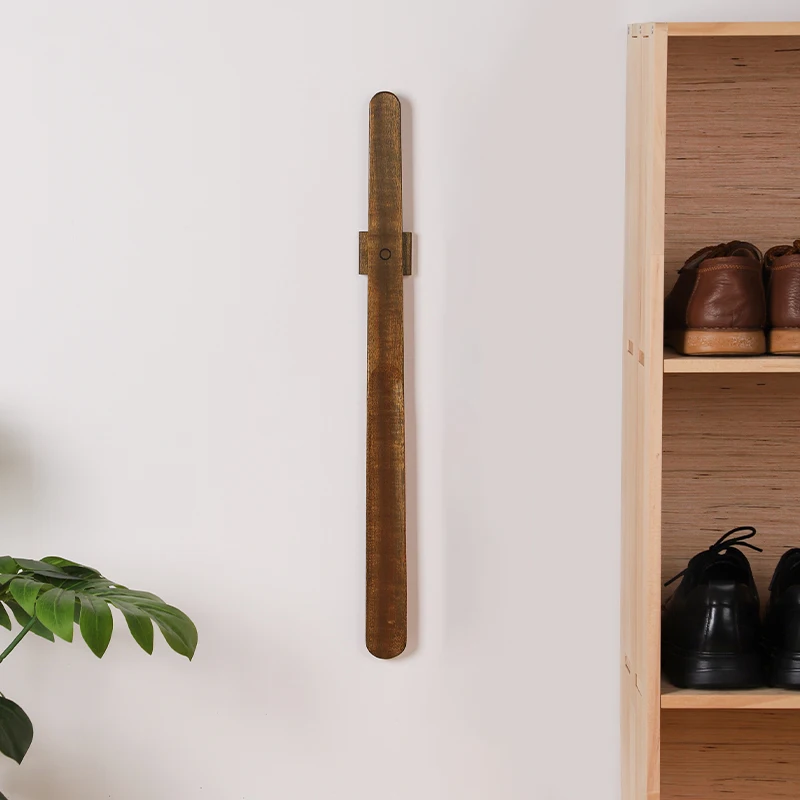 55 CM ahşap uzun saplı Manyetik ayakkabı çekeceği uzun ayakkabı kaşığı Ayakkabı için Boynuz Aşınma Ayakkabı Özelleştirilmiş Logo için Daha Kolay Destek