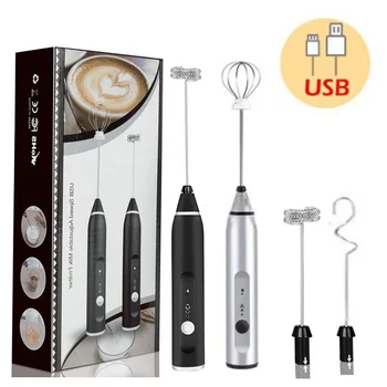 전기 우유 거품기 핸드헬드 무선 블렌더, USB 미니 커피 메이커, 거품기 믹서, 카푸치노 크림, 계란 비터, 식품 블렌더