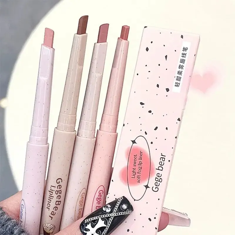 Nude Lip Liner Gege Bear Matte Velvet Lip Liner Pencil Long-lasting Waterproof Draw Lip Line Pen 3