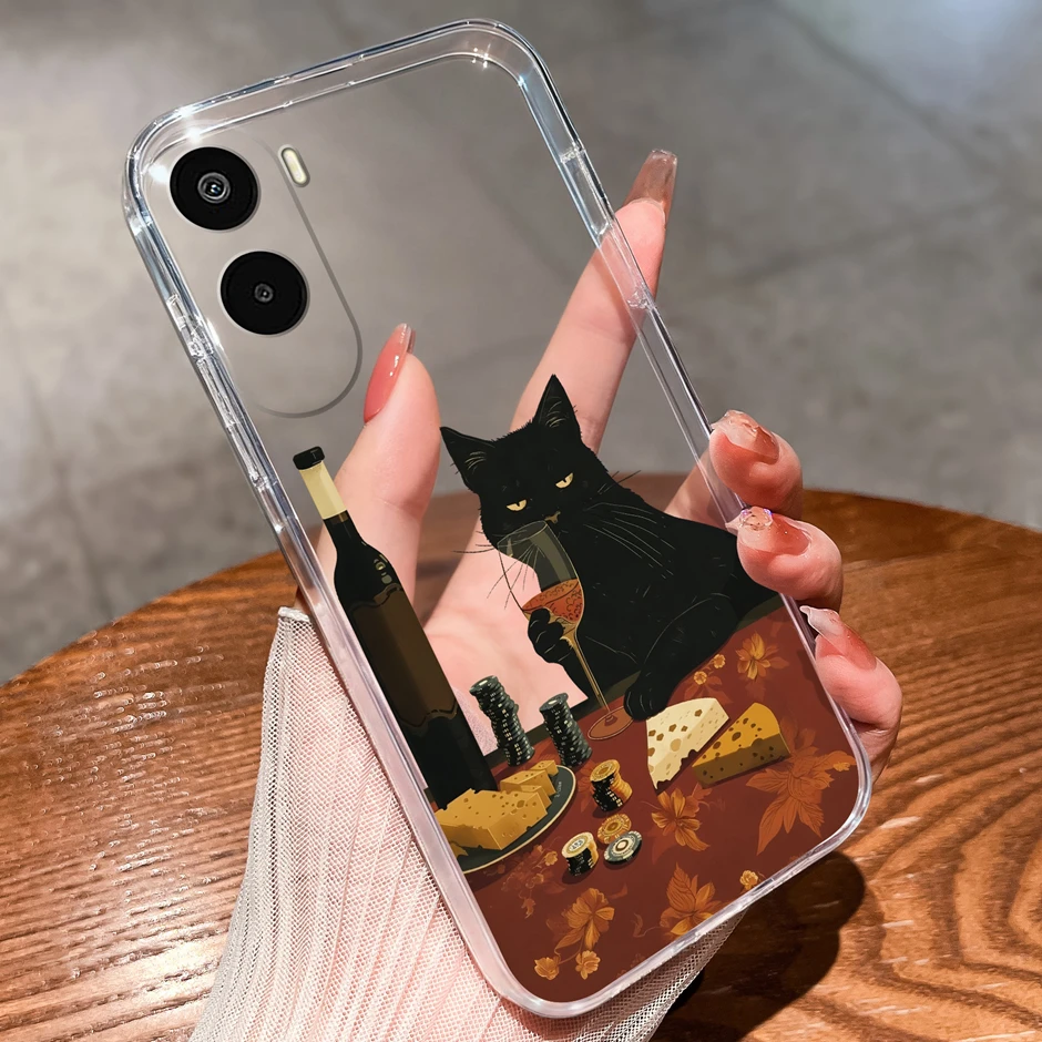 Cartoon Sweet Bowknot Antifouling Anti-Drop Clear Protective Case