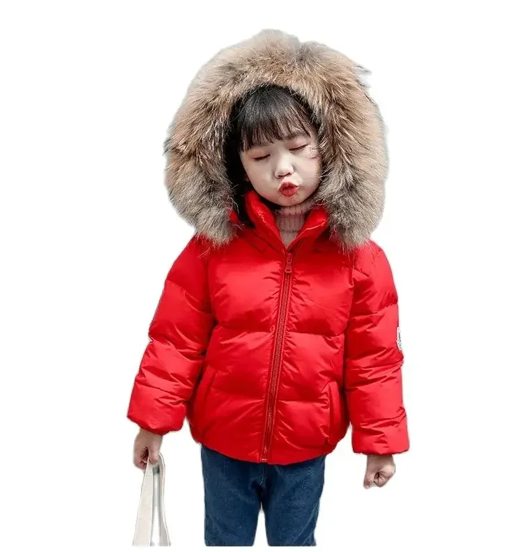 Real Raccoon Fur Collar For Kids Parkas Coats 50cm Natural fur Girl Boy Winter Jackets Scarves Long Warm Genuine Zxx55