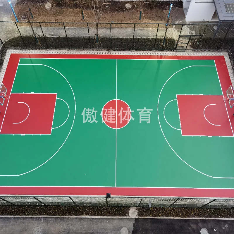 Silicone PU plastic basketball court track material EPDM particle ground floor, 7-a-side 5-a-side football court gate court, art