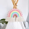 Ins Style Macrame Rainbow Wall Hanging Ornament Girl Bedroom Nordic Decoration Handmade Woven Baby Tent Rainbow Hanging Pendant 4