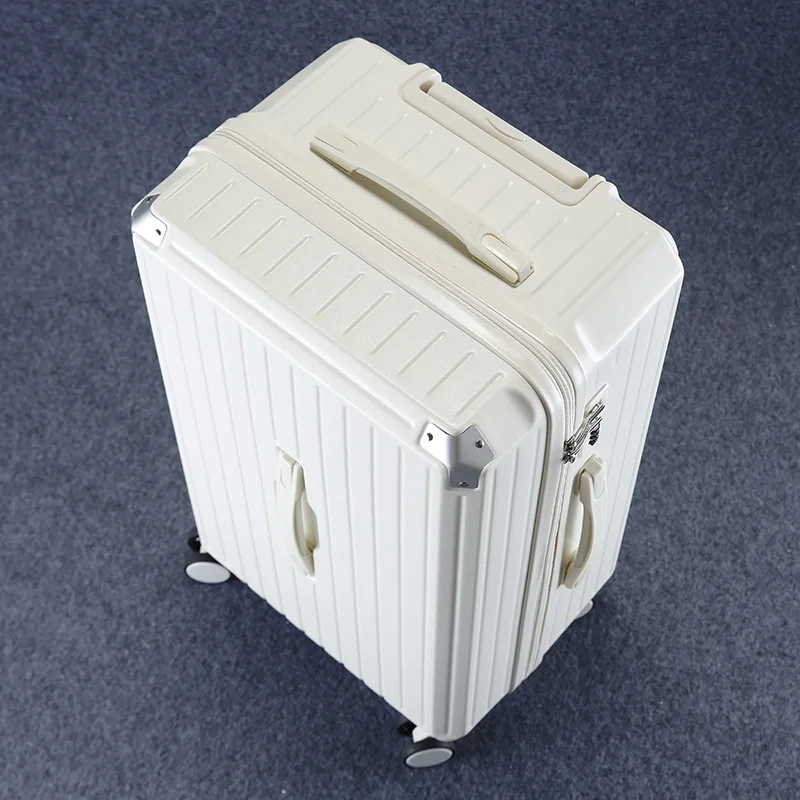 PLUENLI Luggage Large Capacity Trolley Case Female Suitcase Male Student Password Case Leather