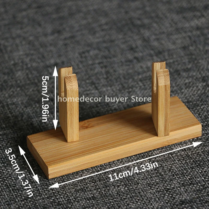 1pc Wooden Hand Held Fan Display Stand Japanese Fan Support Frame Folding Holder Hand Storage Rack Display Base