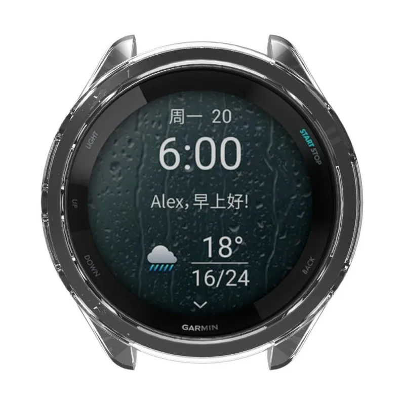Soft TPU Hollow Smartwatch Cover - Protective Bumper Frame Accessory