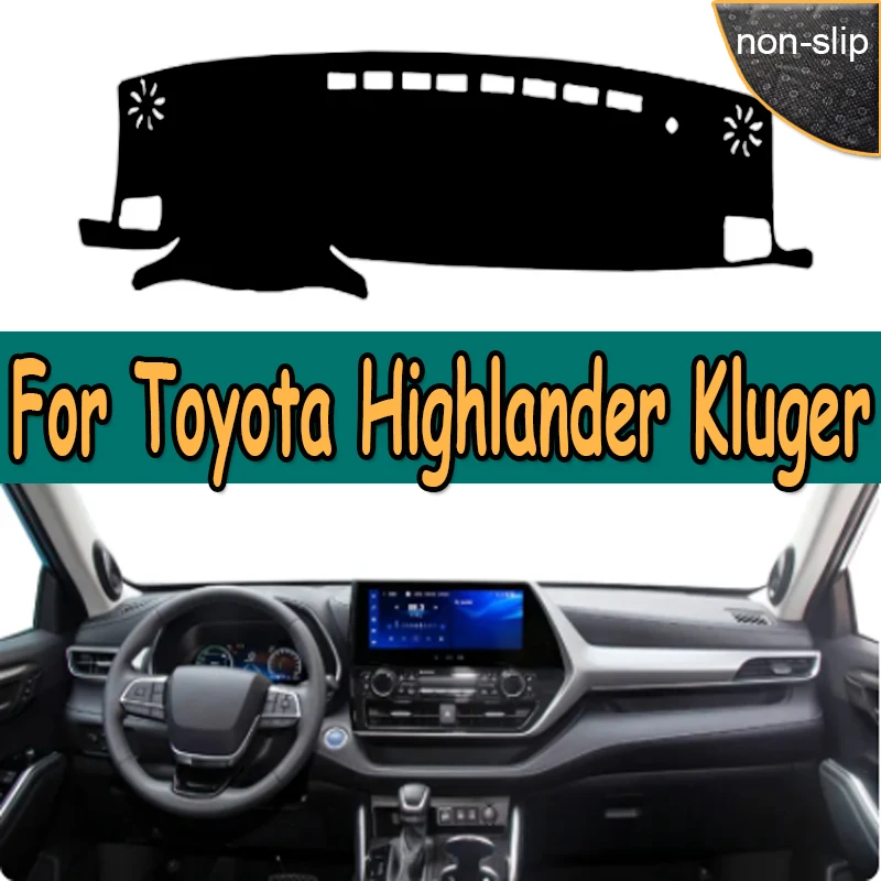 

Внутренняя крышка приборной панели автомобиля для Toyota Highlander Kluger XU70 2020 2021 2022, автомобильный коврик для приборной панели, ковер, накидка, солнцезащитный козырек, коврик для приборной панели
