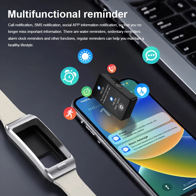 LIGE 2 In 1 Smart Watch With Earbuds Smartwatch TWS Bluetooth Earphone ECG Heart Rate Monitor GPS Tracker Sports Fitness Watch