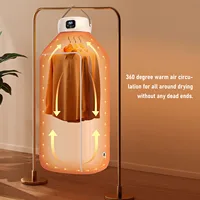 Portable Clothes Dryer 500W Digital Display 6 Timer Compact Dryer Machine Travel Home Purple Light Constant Temperature Drying 1