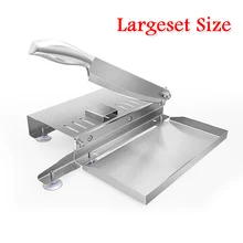 Largest Meat Slicing Machine Household Stainless Steel Manual Meat and Vegetables Slicer Kitchen Gadgets Thickness Adjustable