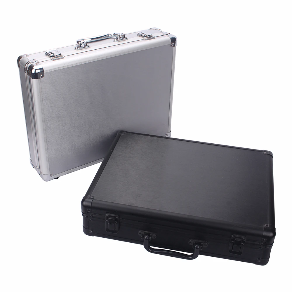 Elegant 18-Slot Aluminum Watch Organizer Box with Brushed Metal Finish, Lockable Jewelr... - SKU LJSC2135 - UGI Packaging