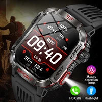 2024 New Military Outdoor Men's Smart Watch 600 mAh Battery Waterproof Fitness Blood Oxygen Bluetooth Call Smartwatch For Xiaomi 1