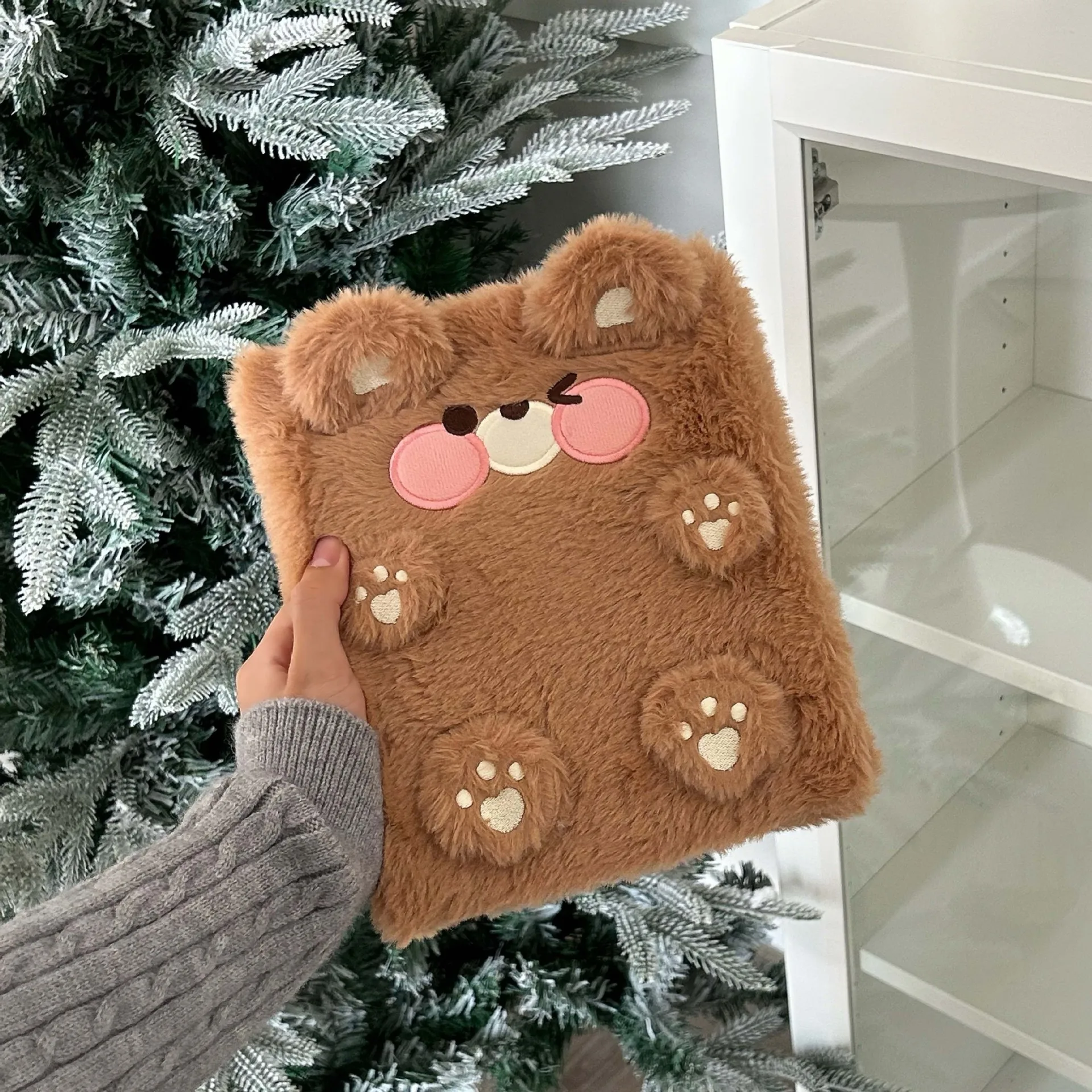 Cute Plush Dog Cat Photocard Holder Album & Student Notebook Stationery