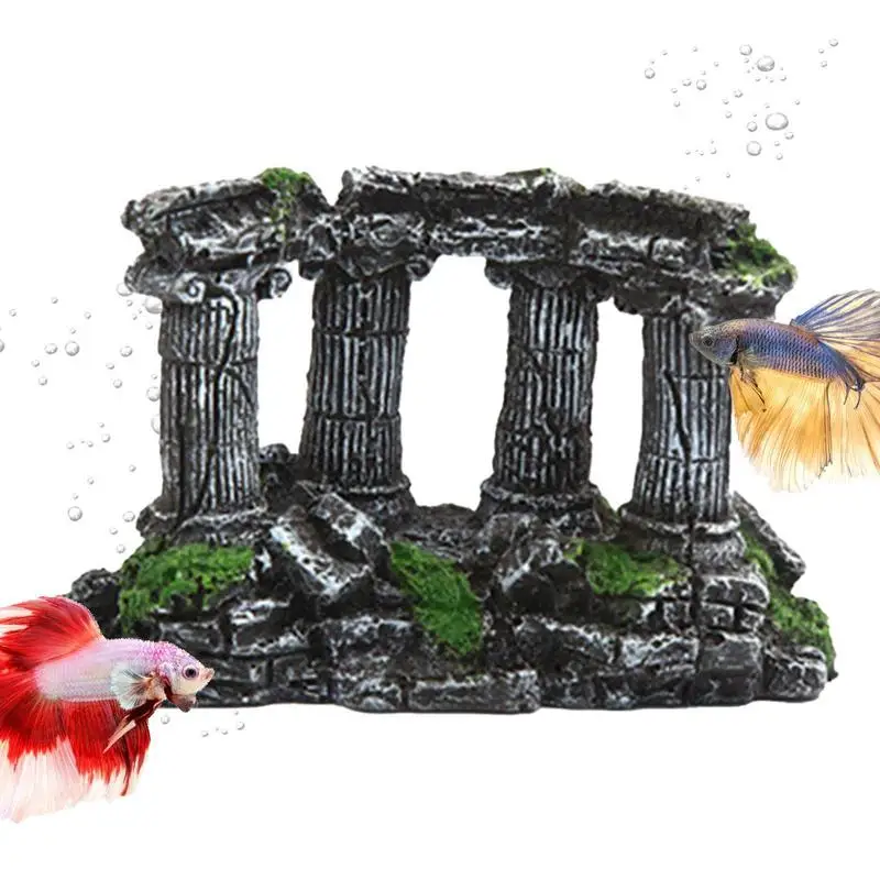 

Fish Tank Decorations Tanks Greek Craft Roman Column Habitat Artificial Roman Column Greece Temple Ruin Aquarium Decoration