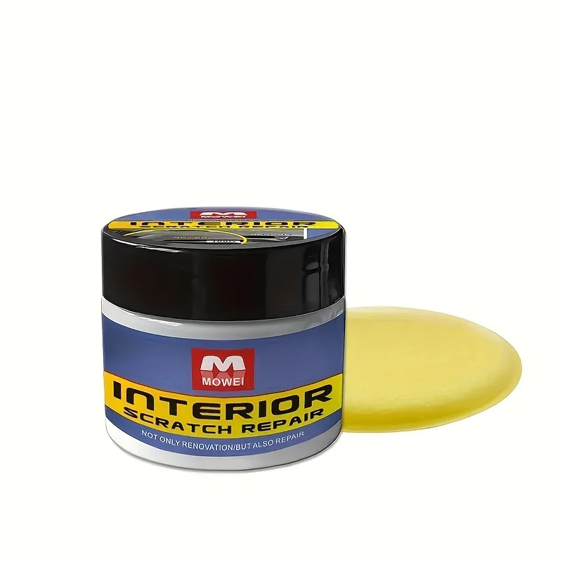 Car Interior Repair Paste-Scratch/Oxid Remover, Restores Shine for Dash/Seats/Plastics with UV Protect, Pro Grade Formula