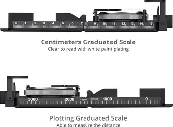Proster Waterproof Compass Hiking with Fluorescent Scale - Compass Navigation with Clinometer & Carry Bag Military Compasses 3