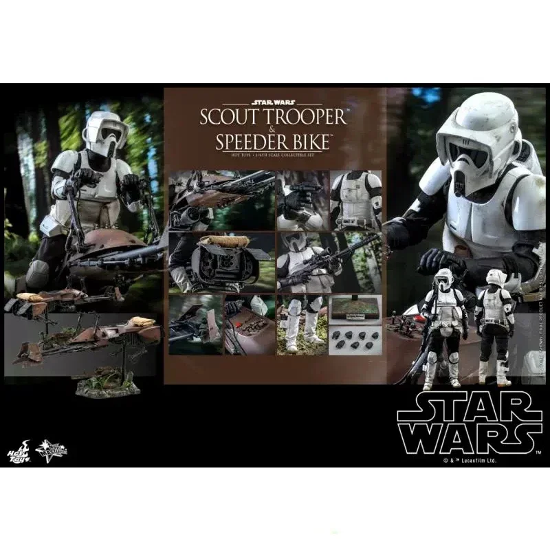 HotToys Original 1/6 MMS612 Star Wars 6 Scout &SPEEDER BIKE