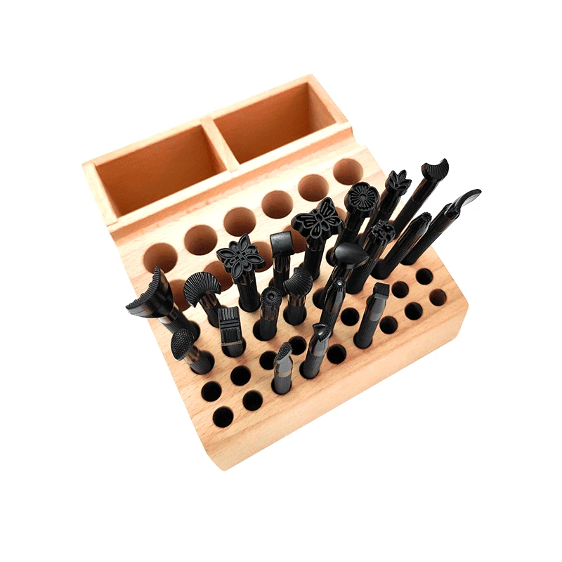 Description Picture 4 of itemMetal Leather Working Saddle Making Tools Carving Leather Craft Stamps Leather Stamping Solid DIY Printinting Craft Supplies