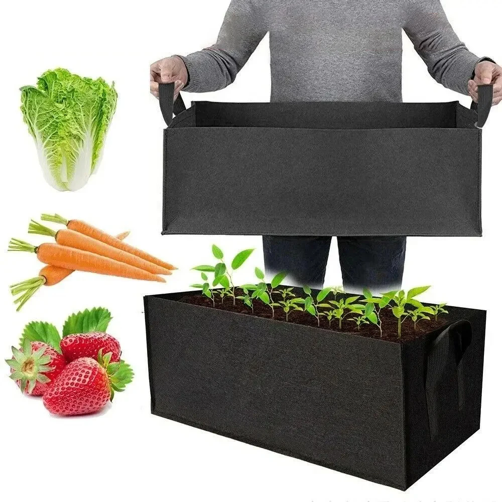Square Felt Growing Bucket Plant Growth Bag Multi-Functional Vegetable Plant Non-Woven