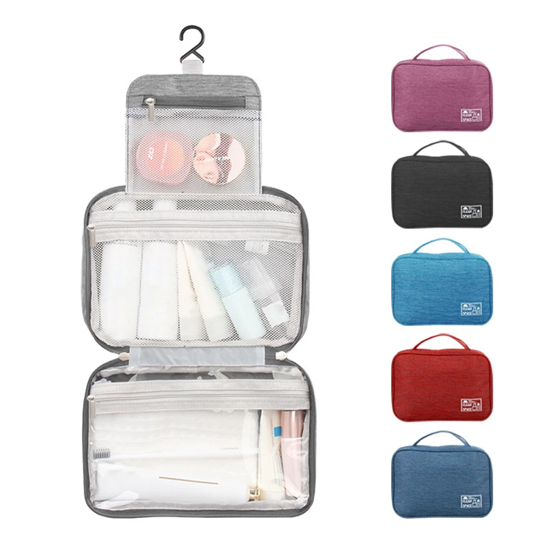 

Hanging Toiletry Bag Travel Toiletry Wash Organizer Kit For Men Women Cosmetics Make Up Sturdy Hanging Hook Shower Storage Bags