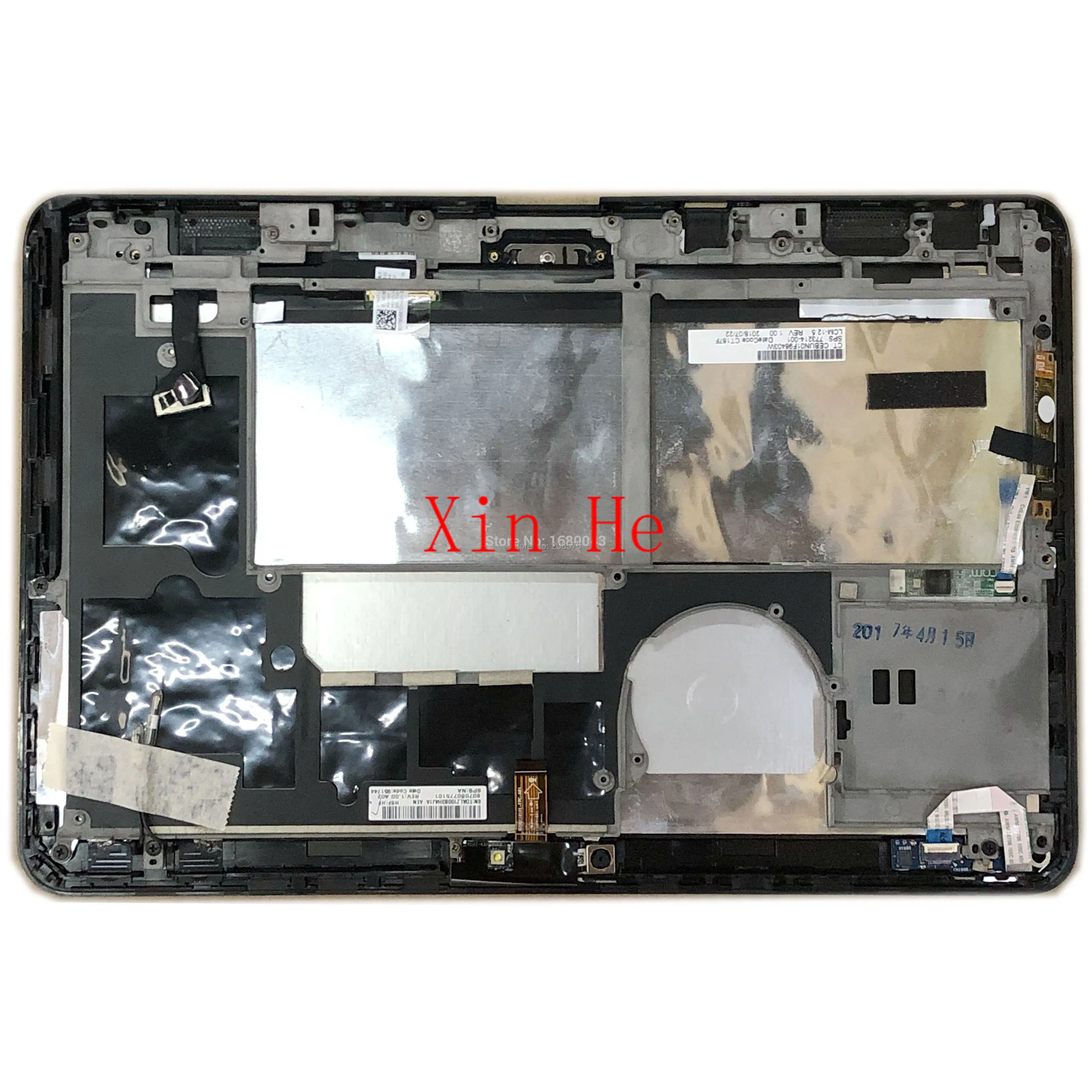 Lp125Wh2 Spr1 12.5" Lcd Led Screen Matrix Touch Screen Digitizer Assembly Bezel Frame For Hp Pro X2 612 G1 Sps 773214-001 Tablet
