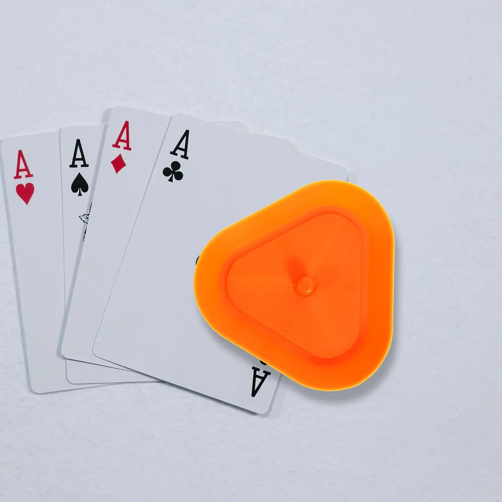 6 Pcs 카드 홀더 서 포커 클립 삼각형 카드 놀이 비즈니스 지갑 사진 홀더