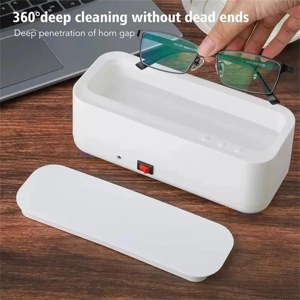 주얼리 안경 시계 반지용 초음파 세척 기계, 고주파 진동 세척 클리너, USB 충전식, 45000hz