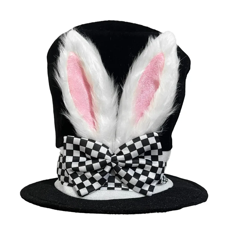 1pcs One Size Fits All Easter Hat Cosplay Holiday Party Decorative Rabbit Ear Velvet High Hat