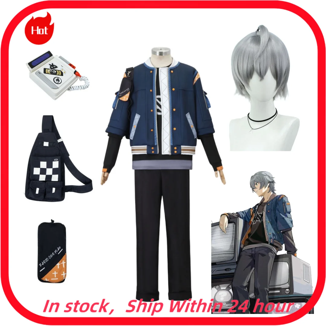 

ZZZ Zenless Zone Zero Wise Cosplay Game Costume Jacket Coat Pants Bag Telephone Suit Fashion Halloween Carnival Party Outfit