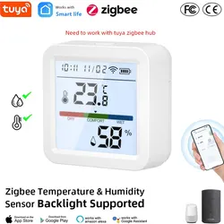 Smart Home Temperature & Humidity Sensor with Backlit LCD (TH05Z)