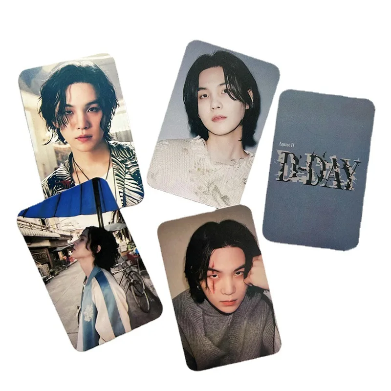 7Pcs/Set Idol Lomo Card Postcard Album Photo Print Picture Collection for SUGA D-DAY Fans kpop photo cards photo cards