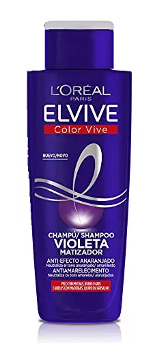 L'Oreal Paris Violet Matizador shampoo Anti Orange effect, for dyed hair,  blonde, bleached or Fris, Elvive Color lives, Pack saving 3 PCs x 200ml,  Total: 600ml| | - AliExpress