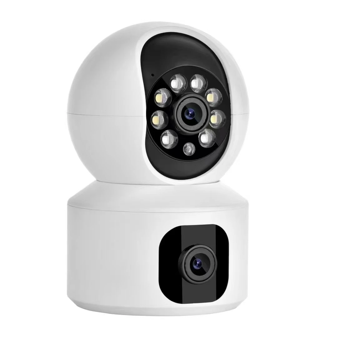 

3MP 1296P iCsee APP Dual Lens Full Color Wireless PTZ IP Dome Camera AI Humanoid Detection Home Security CCTV Baby Monitor