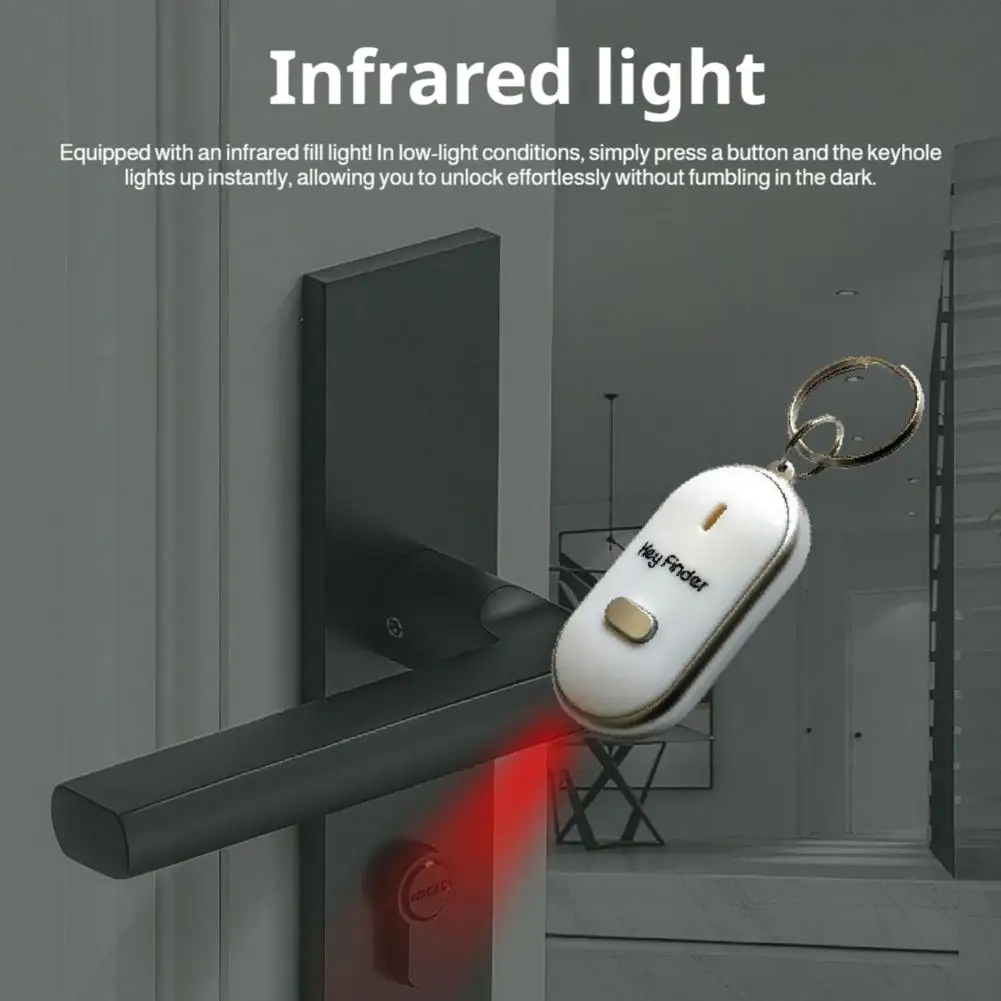 Whistle-Activated LED Key Finder with Alarm