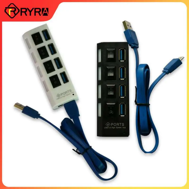 Pzzpss Hub Usb 3.0 Hub Usb 3.0 Splitter Multi Usb Usa Adattatore Di Alimentazione 4/7 Porte Espansore Multiplo 2.0 Hub Usb3 Con Interruttore Per Pc