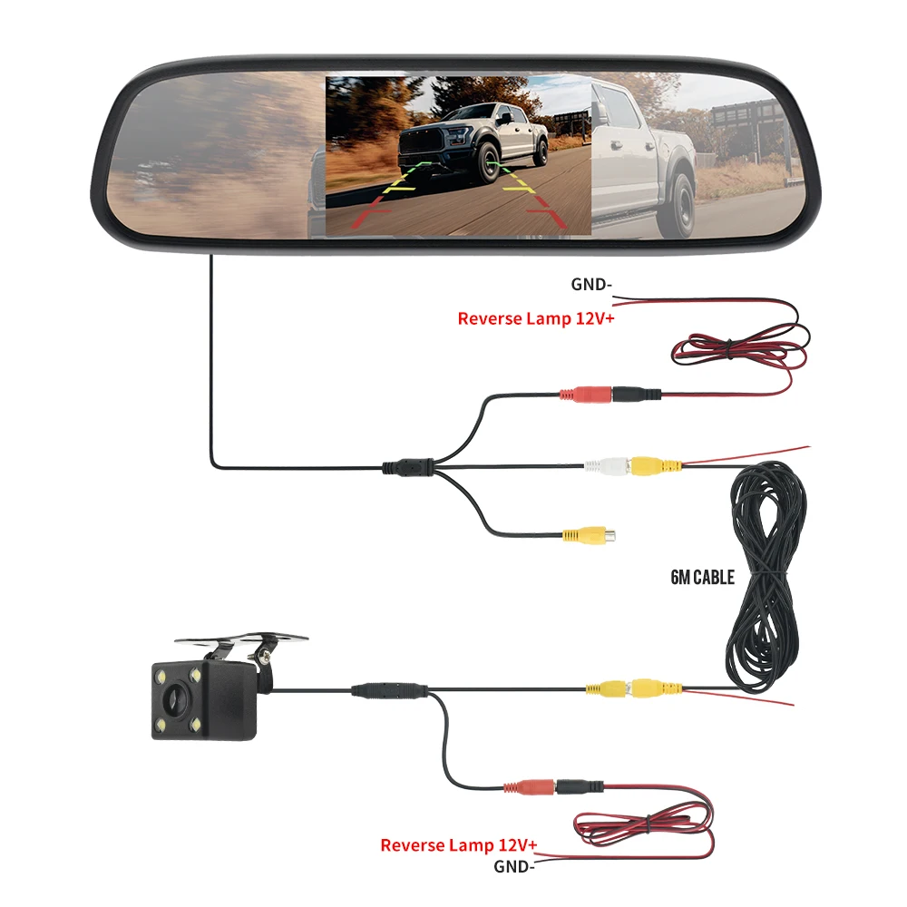 Rétroviseur Angle Mort Rectangulaire Ajustable Avec Ventouse | Pour Voiture, Camion
