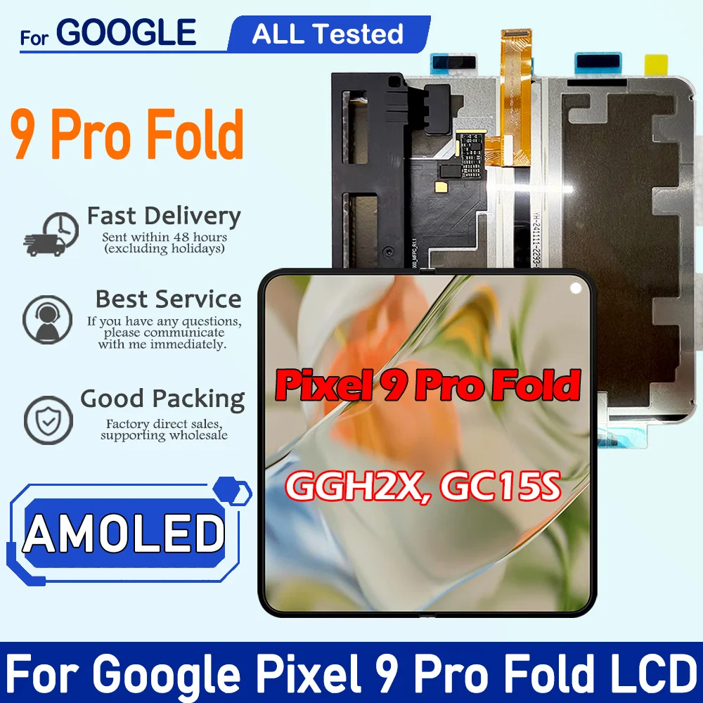 Protezione Schermo In Vetro Temperato Per Google Pixel 9 Pro Fold – Mr.iFix Frontale