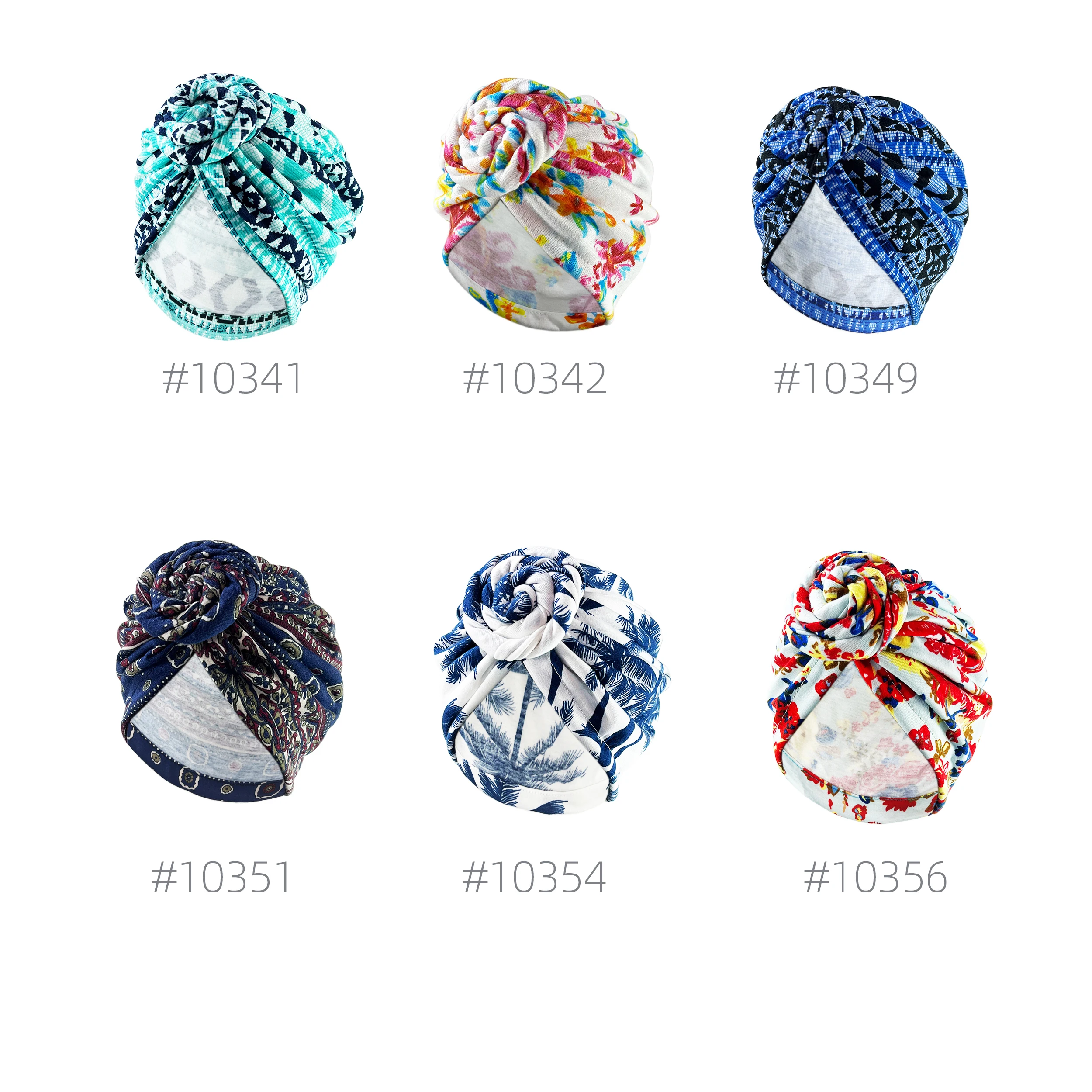 Bohemia Bonnet For Women Soft Pre-Tied Knot Fashion Pleated Turban Cap Beanie Headwrap Sleep Hat Chemo Caps 2