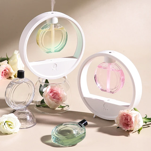 Cute Round Humidifier Aromatherapy Machine with LED Light Long-lasting Fragrance Aroma Diffuser Essential Oi Home Desktop Decor 1