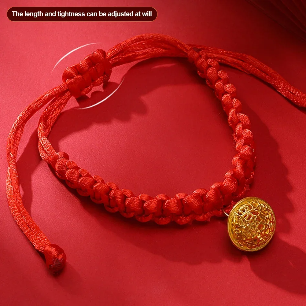 Lucky Red Rope Braided Collar - Adjustable Traditional Blessing