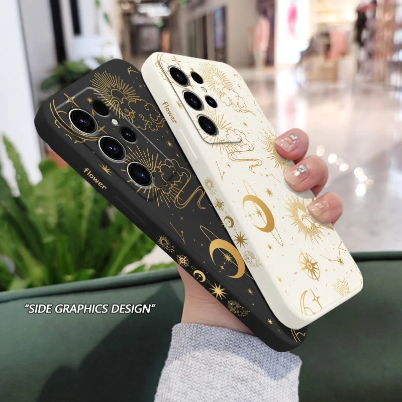 Golden Starry Sky Phone Case Cover