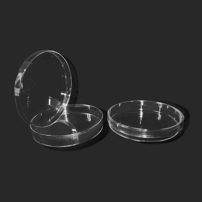 10Pcs 100mm Plastic Petri Dishes For LB Plate Bacterial Yeast Clear Sterile Chemical Instrument
