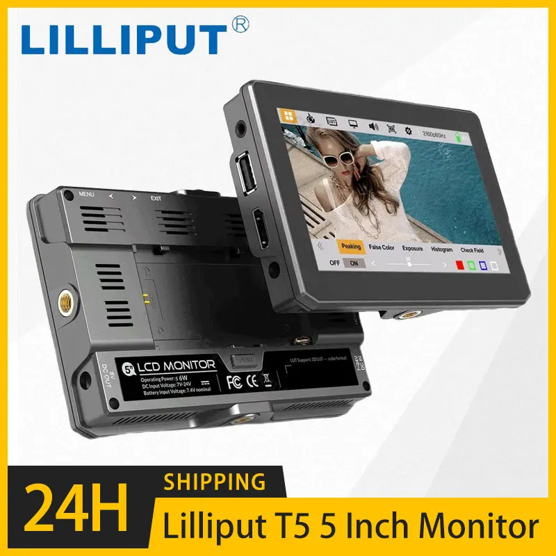 Lilliput T5 4K Sdi Studio Monitor Da Campo Portatile Da 5 Pollici Dslr Audio Ips Liliput Video Foto Esterna Sui Monitor Della Fotocamera