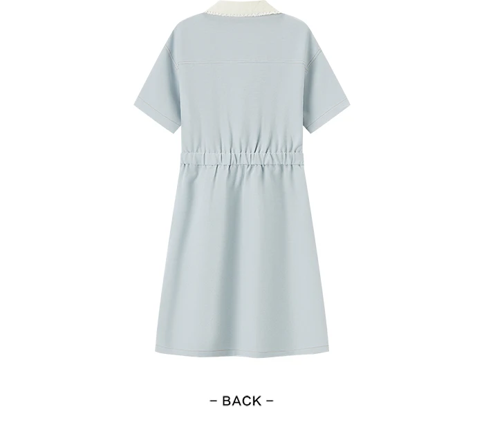 Dress Women's Lace Doll Collar Summer New Texture Topstitch Dress