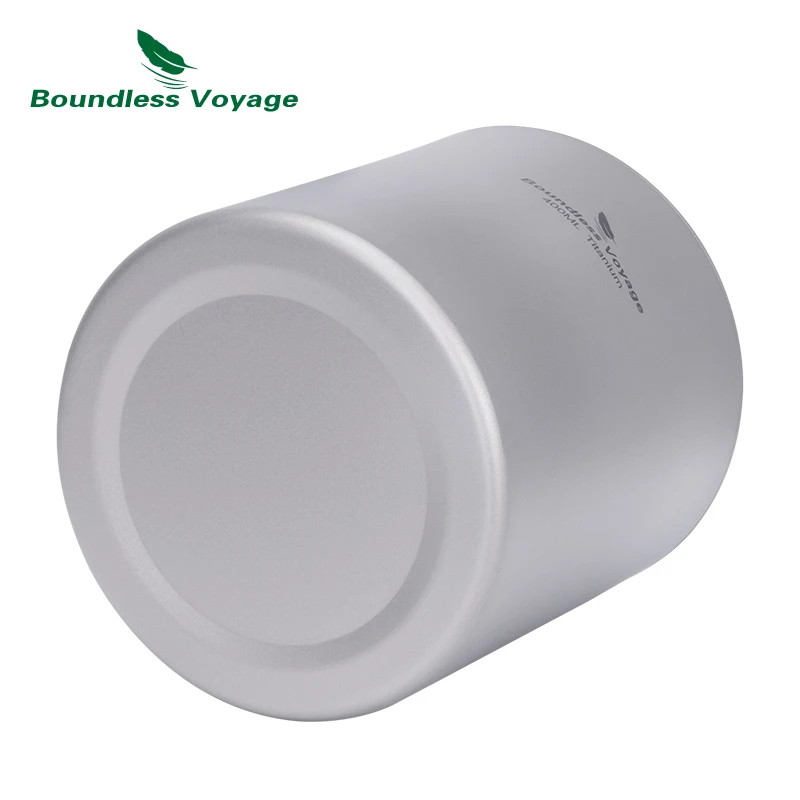 Boundless Voyage Titanium Double Walled Cups with Lid Stackable Metal Tea Coffee Drinking Mug Outdoor Portable Drinkware 6