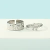 Chandler Stainless Steel T-Rex Dinosaur Ring Alternative Engagement Ring Boyfriend Husband Gift 6