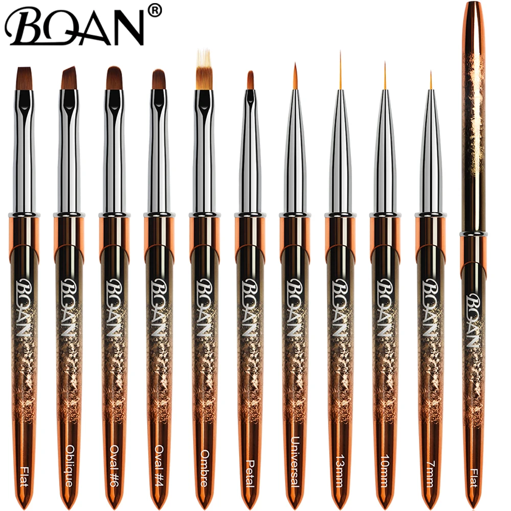 Rose Gold Nail Art Brushes Line Painting Tools nail art pens,nail art brushes,nail brushes,nail art tools