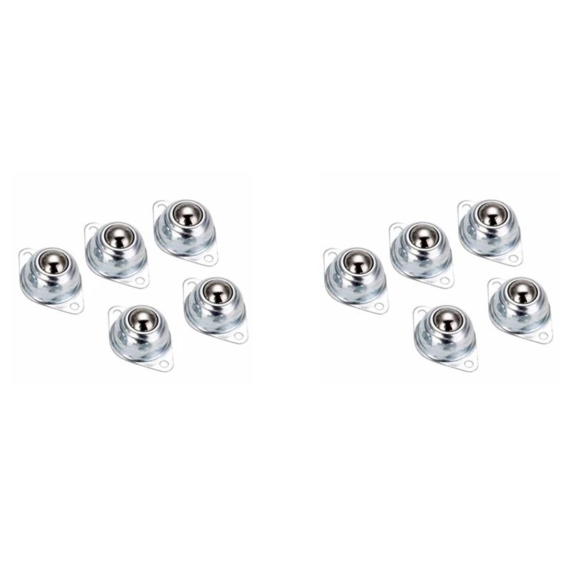 

AFBC 10Pcs Carbon Steel Swivel Ball Caster Wheel Car Robot Universal Eye Round Wheel For Machinery Trolleys Furniture